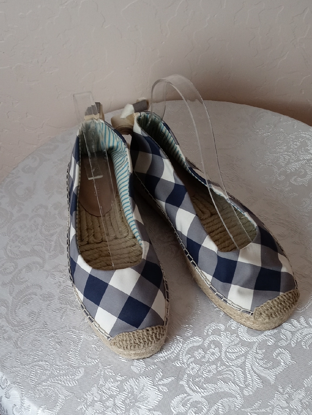 NWT Draper James Fabric and Jute Espadrilles